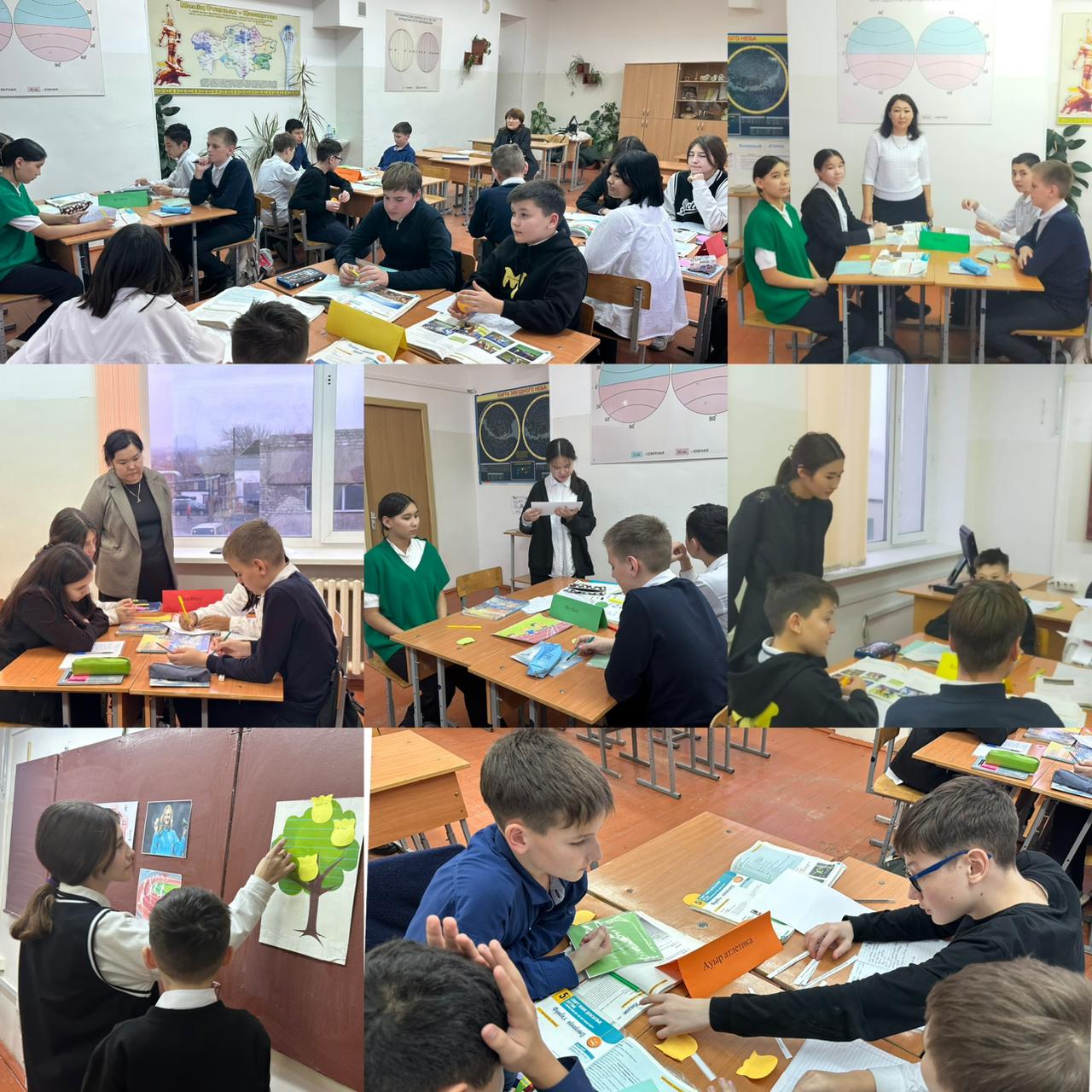 7 Ж сыныбында қазақ тілі мен әдебиеті (Т2) пәнінен сабақты зерттеудің (Lesson Study) бірінші циклі жүргізілді.