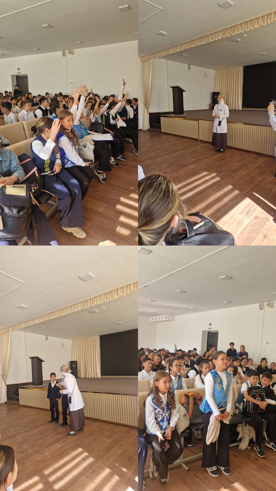 26.09.2025 ж. "№11 ЖОББМ" КММ-де мектеп педагог- психологы мен «Жас асыл» жастар денсаулық орталығының мамандарымен  жеткіншектерге арналған зорлық-зомбылық пен буллингтің алдын алуға бағытталған